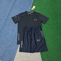 Ensemble Under Armour Full Noir UA-Spec t-shirt et short noirs