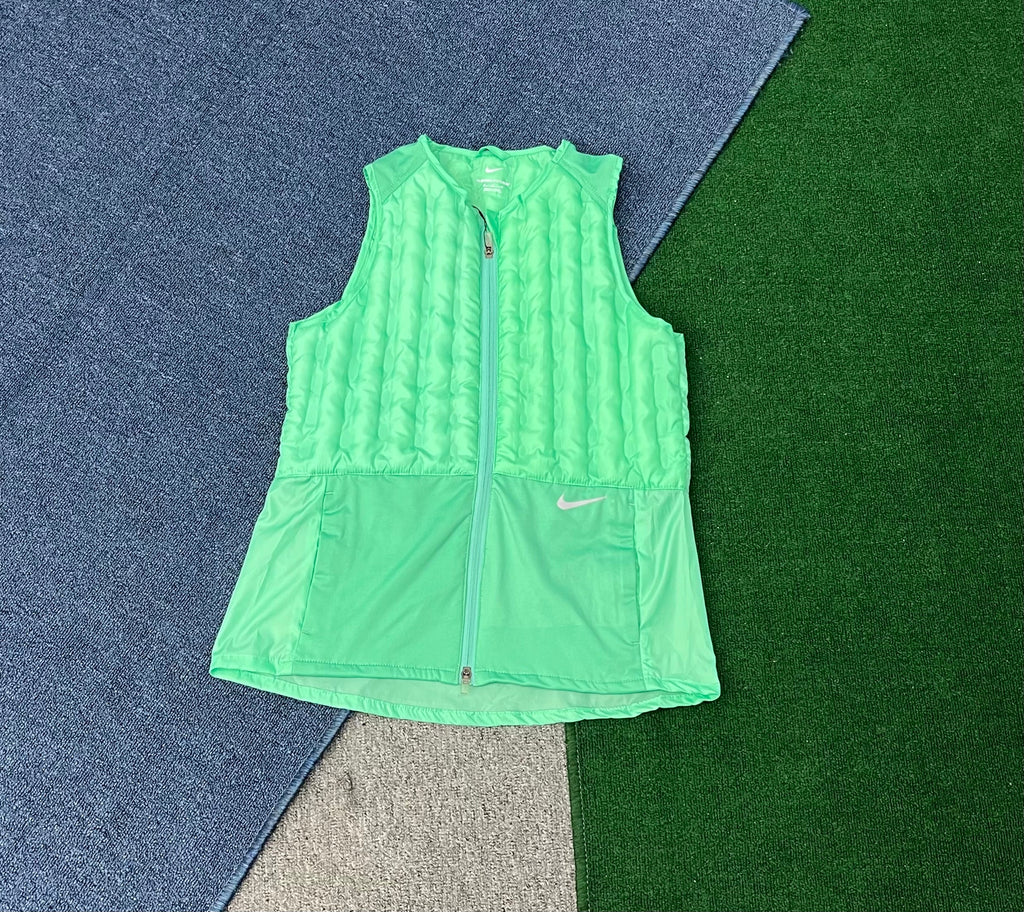 Gilet Nike matelassé sans manches vert fluo