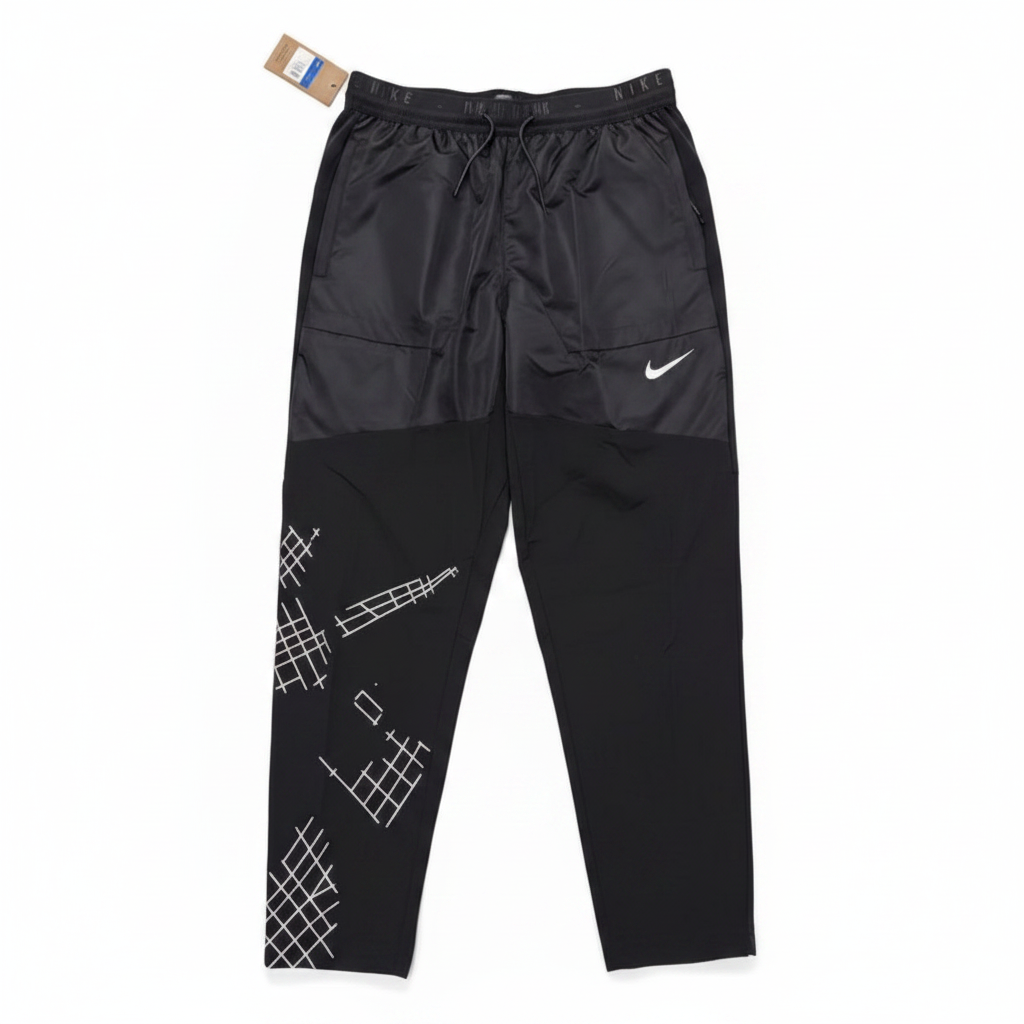 Pantalon Running Bicolore Gris/Noir