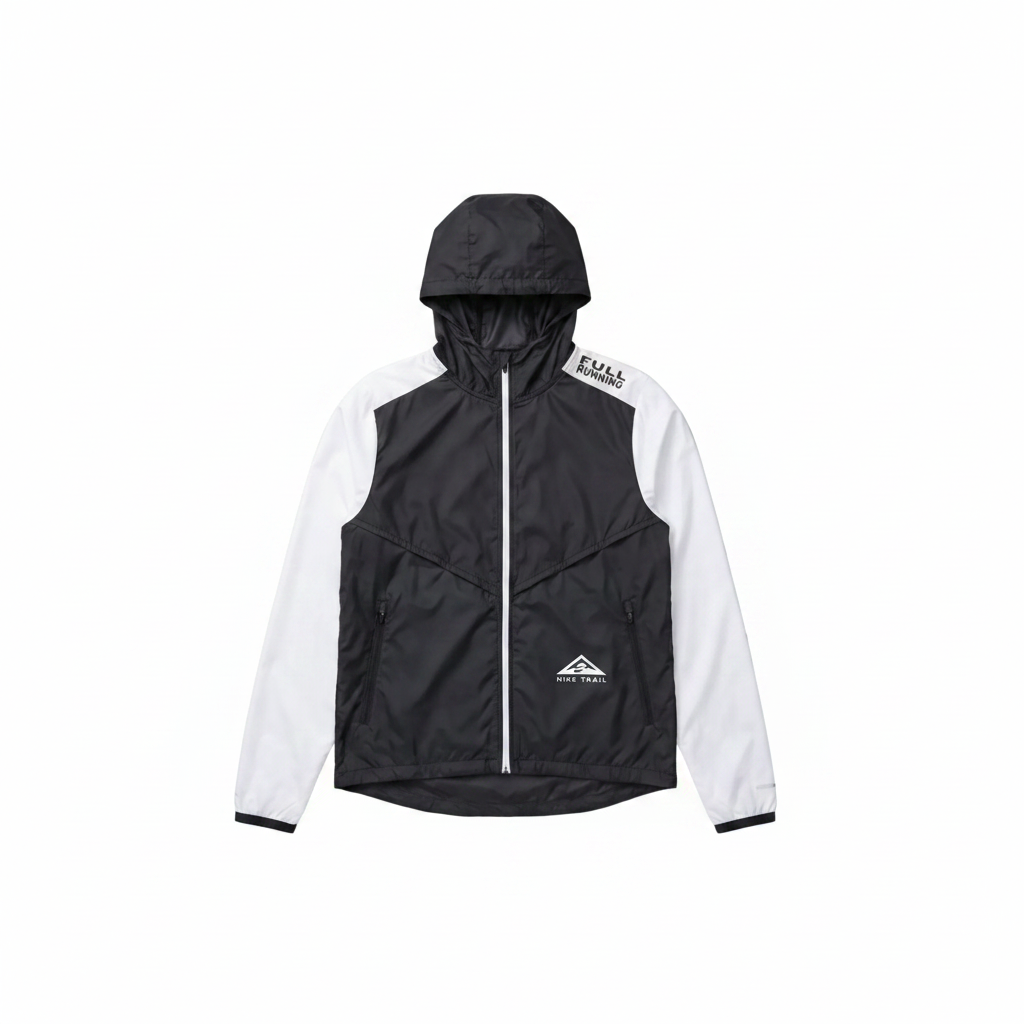 Veste Trail Bicolore Noir/Blanc